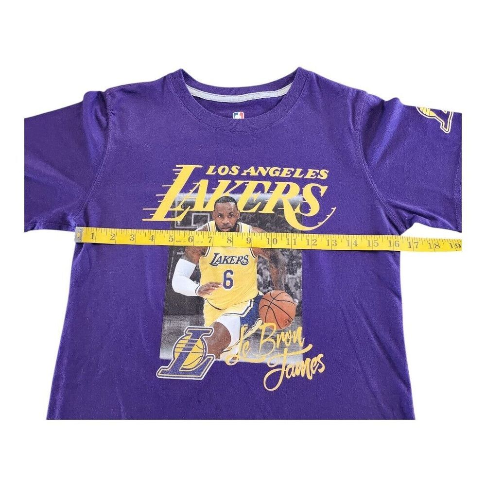 Limited Edition Rare NBA 2021 L.A. Lakers Lebron James T Shirt Sz Large 14/16 - Picture 4 of 10